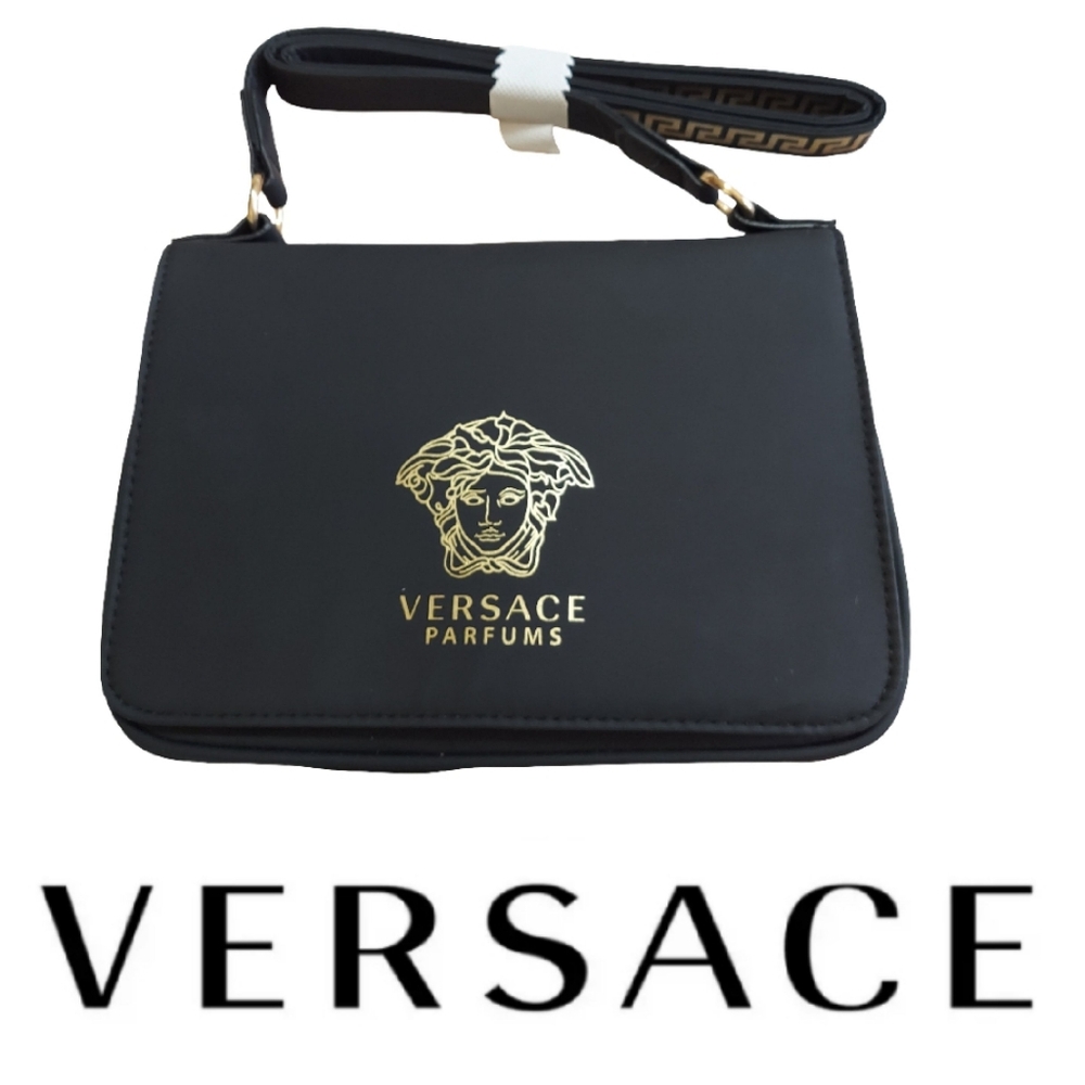 Versace Parfums Expandable Crossbody Bag NWOT